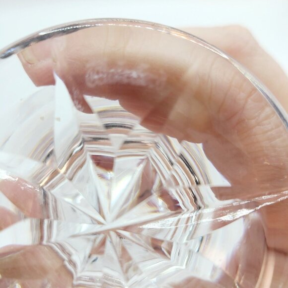 Waterford Crystal Kinsale Vase Cut Diamond Pattern Footed 7" Tall Vtg - Picture 7 of 9